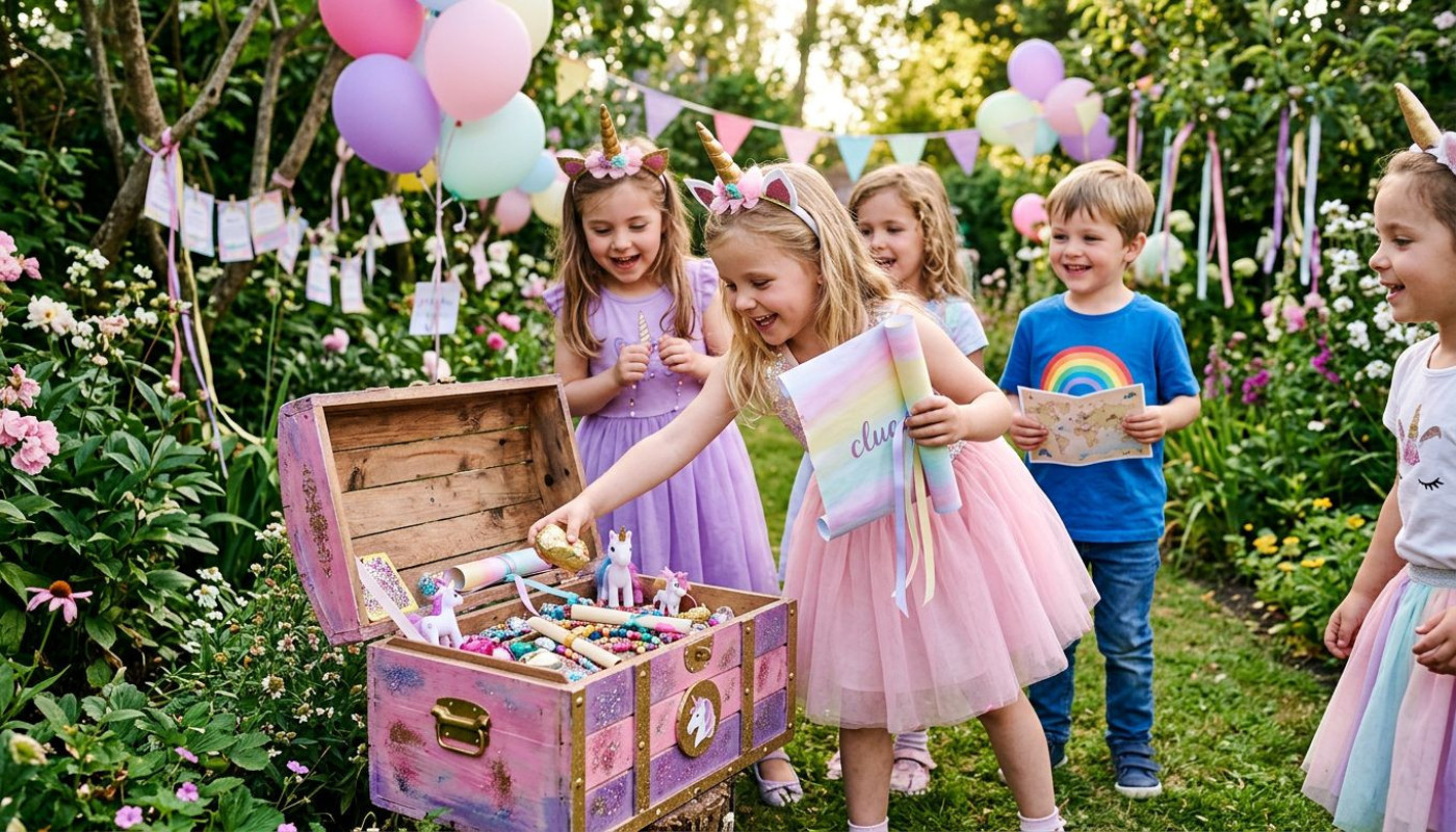 Comment organiser une chasse au trésor thématique licorne pour enfants ?